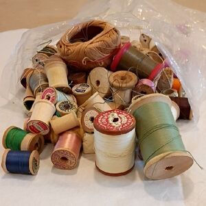 Vintage Multicolor Thread Spools Collection